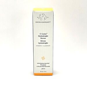 Drunk Elephant C-Luma Hydrabright Serum Hydrate + Illuminate Size 30mL 1 Oz NEW